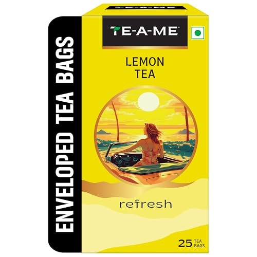 TE-A-ME Lemon Tea – Tea Bags 25 pcs | Lemon Tea Bags 25 Pieces | Lemon Teabags | Christmas Gift | New Year Gift