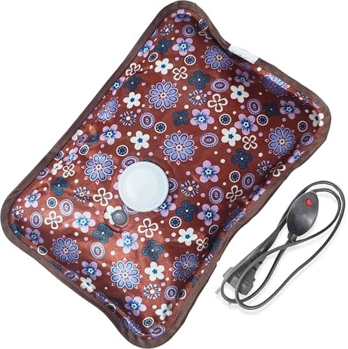 NEA Electric Hot Water Bag – Rechargeable Heating Pad for Instant Pain Relief, Back & Joint Comfort, Menstrual Cramps, and Muscle Relaxation – Safe, Leak-Proof & Easy to Use Anywhere 1 L (Multicolor)