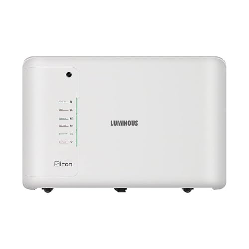 Luminous iCon 1100 Pure Sine Wave Inverter Ideal for Home,Office & Shops | 900VA Inverter | Reliable Power Backup | High Performance| Easy Installation | 36 Months Warranty
