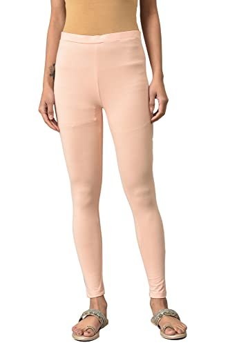 W for Woman Women Peach Cotton Jersey Regular Fit Tights_23Few60105-218892_M_Wm