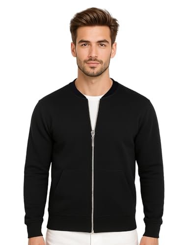 AWG ALL WEATHER GEAR Jackets for Men | Casual Sports and Gym Jackets for man | Cotton Bike jacket with Zip | Winter Wear Men Stylish