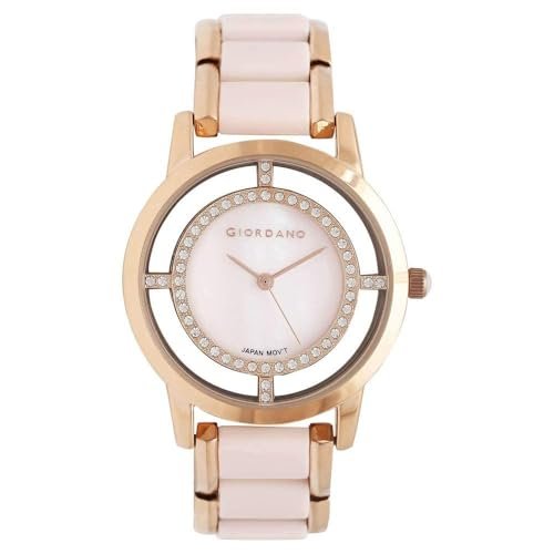 Giordano AW22 Collection Analog Watch for Women Stylish Metal Strap| 3 Hands Mechanism GZ-60036-22