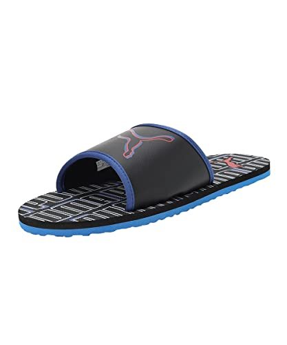 Puma Unisex-Adult Stellar Slide V6 Black-Limoges-High Risk Red Slide – 8UK (38804605)