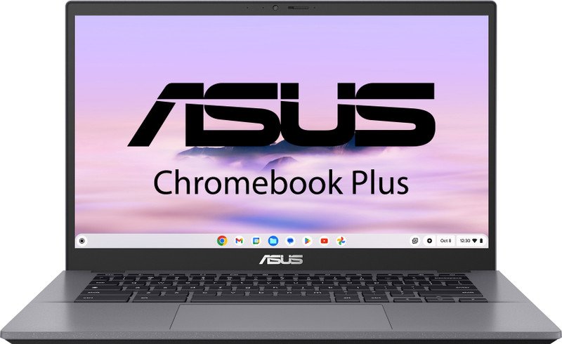 ASUS Chromebook Plus Intel Core i3 12th Gen 1215U – (8 GB/128 GB/Chrome OS) CX3402CBA-PQ0173 Chromebook(14 Inch, Rock Grey, 1.44 Kg)