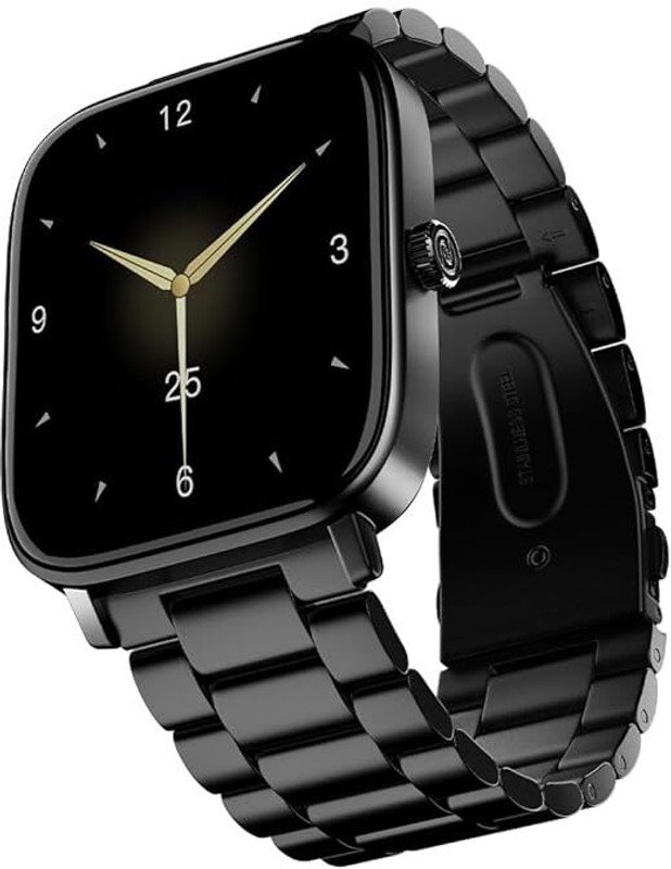 Noise Icon 2 Elite Edition 1.8” Display with Metallic Body and Bluetooth Calling Smartwatch(Elite Black Strap, Regular)