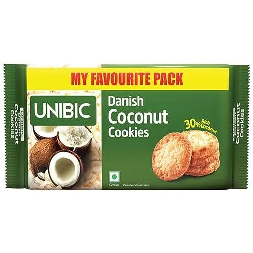Unibic Danish Coconut Cookies, 270/300g (weight may vary)
