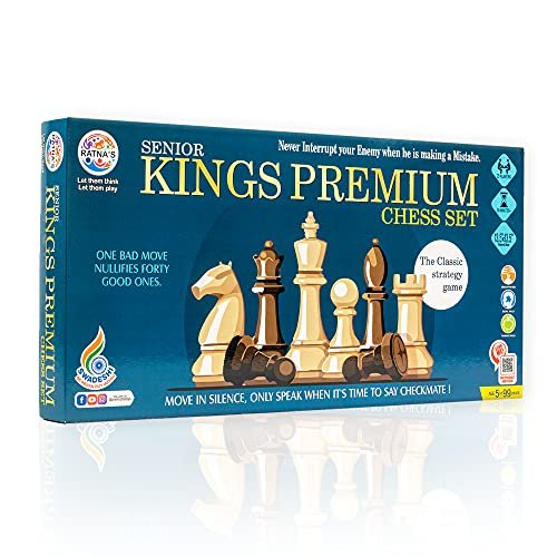 RATNA’S Strategy Game Kings Premium Chess Set for Kids with Logical and Strong Mind to Enhance Their Logical Thinking and Concentration (Big, Multicolour)
