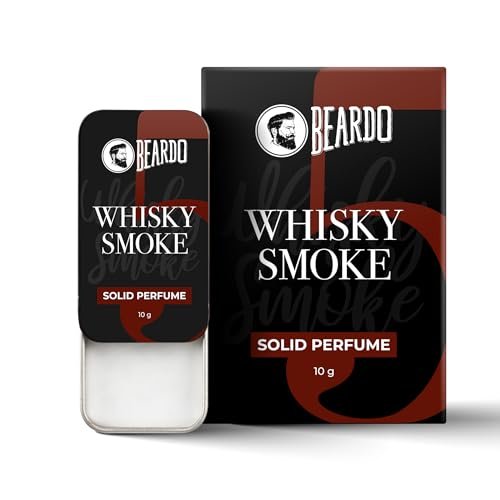 Beardo Whisky Smoke Solid Perfume Wax for Men | Long Lasting Fragrance | Date Night Scent | Travel-Friendly Solid Perfume | 10g