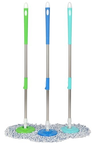 FPC Mop for Home Cleaning Floor | Extendable Handle with High Water Absorption Cotton | Hygienic Lightweight for Wet and Dry Cleaning | for Tiles Marble Granite Ceramic and Wooden Floors | Pack of 1