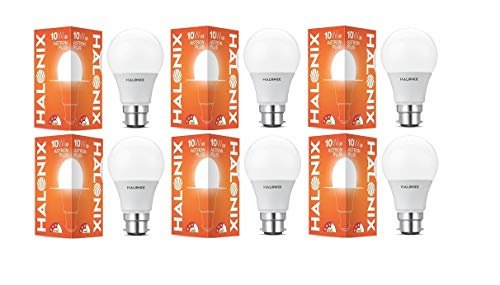 Halonix 10W B22 LED White Bulb- Pack of 6