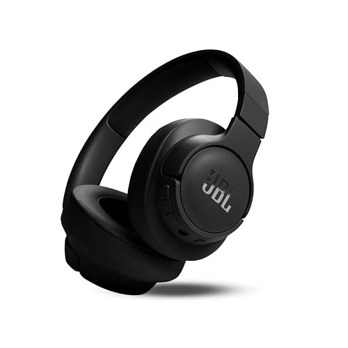JBL Tune 770NC Wireless Over Ear ANC Headphones with Mic, Upto 70 Hrs Battery, Speed Charge : 5 min Charge Gives up to 3H of Playback, Customized EQ, Google Fast Pair, Dual Pairing, BT 5.3 (Black)