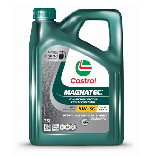 Castrol MAGNATEC 3416662 Stop-Start 5W-30 Full Synthetic Engine Oil for Petrol, Diesel and CNG Cars (3.5L)