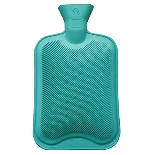 Sarvottam Hot Water Bag (2 Litre) | Leak-Proof Rubber Heating Bottle for Pain Relief, Period Cramps, Back-Neck-Joint Pain | Non-Electric, Long Heat Retention (Green)