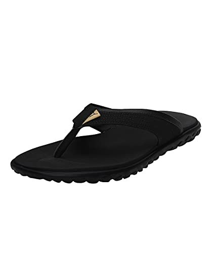 Puma unisex-adult Galaxy Comfort V3 Black-Team Gold Slipper – 8 UK (38531601)