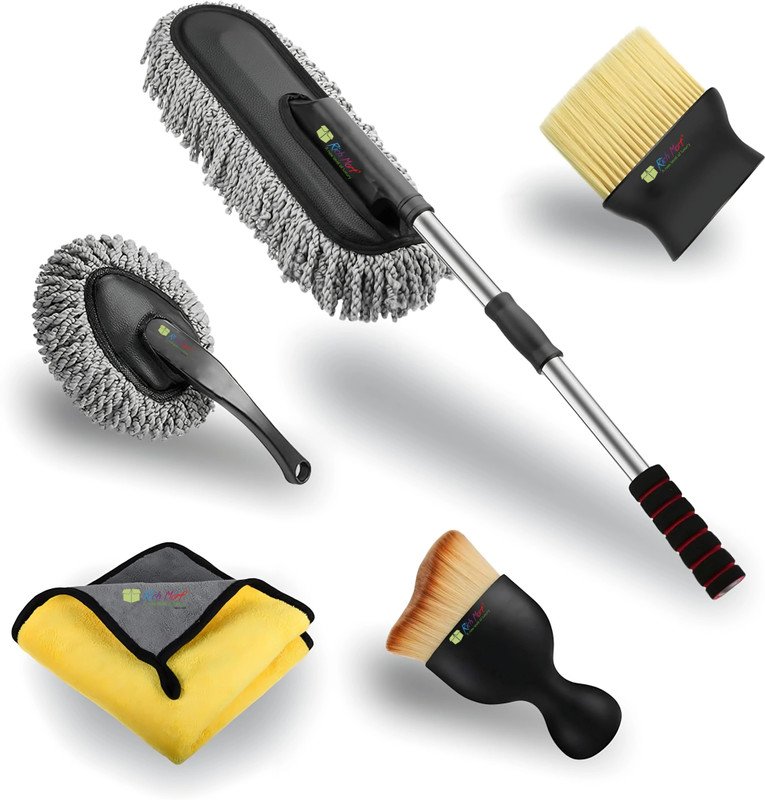 rich mart Microfiber Vehicle Washing  Duster(Pack Of 5, 800 GSM)