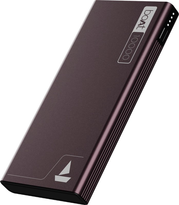 boAt 10000 mAh 22.5 W Power Bank(Burgundy, Lithium Polymer, Quick Charge 3.0 for Mobile)