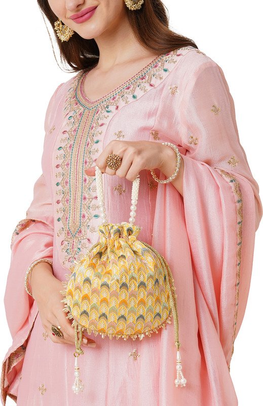 LAVIE Noor Chevron Embriodered Womens Potli Potli