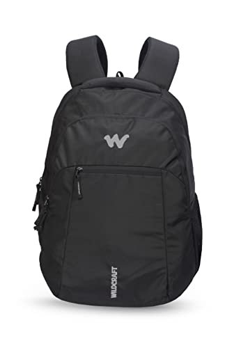 Wildcraft New Polyester 28 Liters Laptop Casual 4 Compartment Backpack (Black)