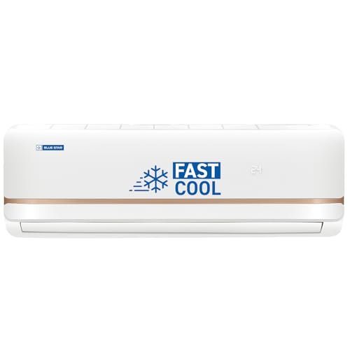 Blue Star 0.8 Ton 3 Star, Inverter Split AC (Copper,Convertible 5 in 1 Cooling, Multi Sensors, Dust Filter Blue Fins, Self Diagnosis, IA309TNU, White)