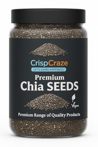Chia Seeds 500g – Seeds for Weight Management | Rich in Calcium, Protein & Fibre | Beat the Heat | 100% Clean Chia Seeds for Eating | Antioxidant Rich Seeds