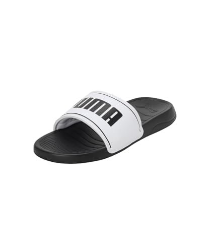 Puma unisex-adult Slide Max Black-White Slide Sandal – 8 UK (39453702)