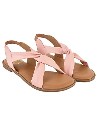 Shoetopia girls SND-137 Pink Flat Sandal – 3 UK (Girls-SND-137-Pink)