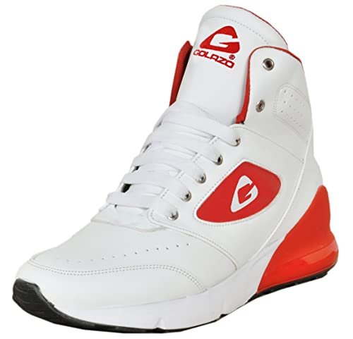 West Code Men’s Synthetic Leathe Hip Hop 1161 | Casual Sneakers for Men’s and Boy’s | 8 Size | White Color | Lace-Up | Running, Walking and Dancing Shoe |