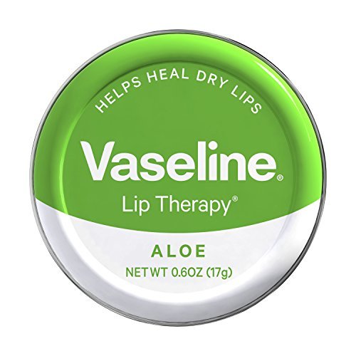 Vaseline Therapy Lip Balm Tin, Aloe Vera, Green, 17 g