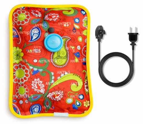 ANTIL’S heating bag, hot water bags for pain relief, heating bag electric, Heating Pad-Heat Pouch Hot Water Bottle Bag, Electric Hot Water Bag For Pain Relief Therapy (Multicolor) Pack of 1