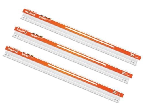 Halonix 20W LED Tubelight| 4 feet Slim led Batten for Living Room & Bedroom | Energy Efficient Tubelight for Home | BIS Approved | Cool Day Light (6500K) (Pack of 3)