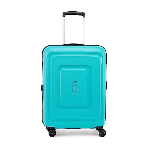 Aristocrat Endeavour Strolly 65 Cm 360°|Trolley Bag,Speed_Wheel Suitcase For Travel,8 Wheel Luggage For Men And Women,Polypropylene Hard Side Cabin And Check In Bag(Turquoise,Medium),66 Centimeters