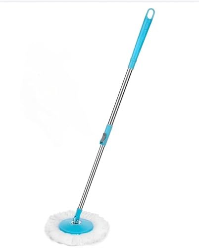 Spin Mop Spares Set Handle with Microfibers Refill Standing Magic Pocha with Easy Grip Handle Mop Stick Rod for Home, Office & Floor Cleaning ( All in One mop Stick Use )