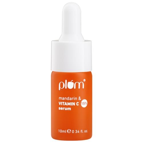 Plum 15% Vitamin C Serum for Glowing Skin | for Oily, Dry & Combination Skin | Reduce Pigmentation & Dark Spot |with Mandarin | Non-Irritating, Hydrating & Soothing | Face Serum for Men & Women | 10ml