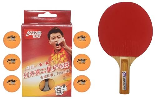 DHS TT Ball S-S1840BY 2 Star Y Supermarket (6 Pcs Box) 54 PCS with Smart PRO TT BAT Moon