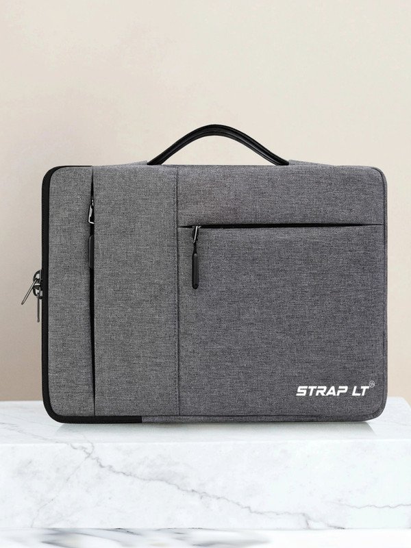 Straplt 15-16 Inch Laptop Sleeve Bag Case Briefcase for Notebook Computer Ultrabook MacBook Air/Pro Waterproof Protective Tables Case Laptop Sleeve Case Portable Handle Laptop Bag,Dark Gray Waterproof Laptop Sleeve/Cover(Grey, 16 inch)