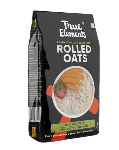 True Elements Rolled Oats 1 kg – Breakfast Cereal