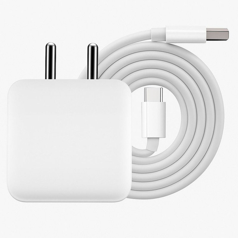 OPPO 80 W SuperVOOC 6 A Wall Charger for Mobile with Detachable Cable(White, Cable Included)