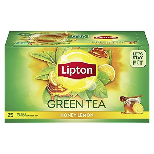 Lipton Honey Lemon Green Tea Bags, 25 Pieces, , lemon & honey (25*1.4gm each)