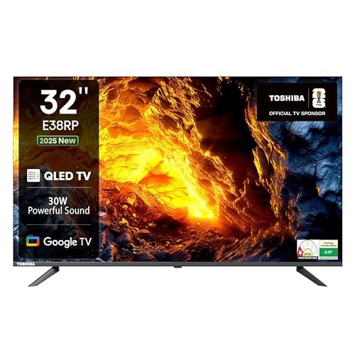 TOSHIBA 80 cm (32 inches) E38RP Series Full HD Ready Smart QLED Google TV 32E38RP