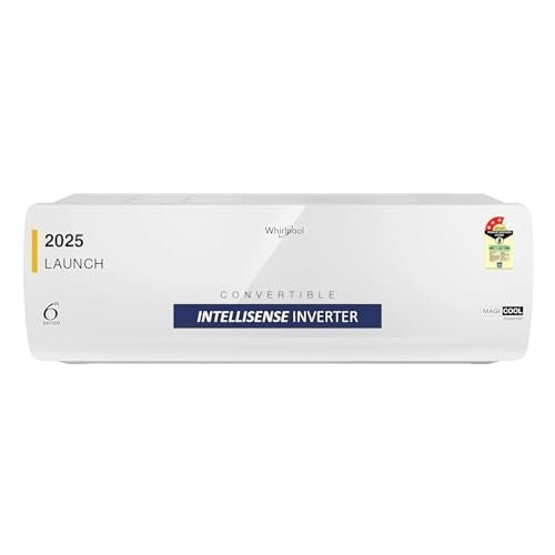 Whirlpool 1.5 Ton 3 Star, Magicool Inverter Split AC (MAGICOOL 15T 3S INV CNV S5K2PP0, Copper, Convertible 4-in-1 Cooling Mode, HD Filter White)