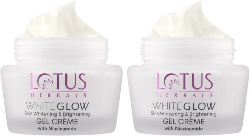 LOTUS HERBALS Whiteglow Skin Whitening & Brightening Gel Cream SPF 25 (Pack of 2) (40g * 2)))(80 g)
