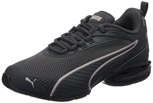 Puma, Unisex-Adult, Magnetic, Dusky Gray-Poised Pink, Running Shoe, 8UK, (31078313)