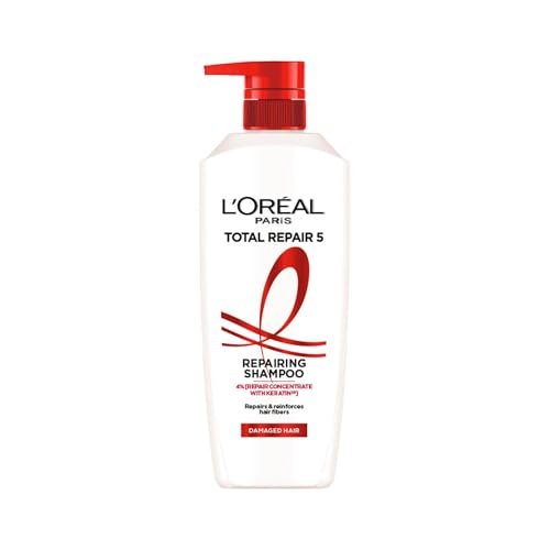L’Oreal Paris Total Repair 5 Shampoo, For Repairing 5 Signs Of Damaged Hair, With Keratin Xs | 800Ml