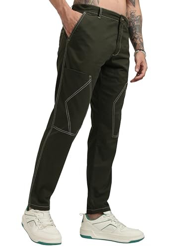 Highlander Men Ink Flat Front Soft Bottom Trouser