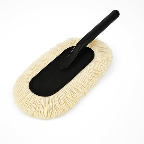 Car Duster with Wax Treated Cotton Strands and Handle