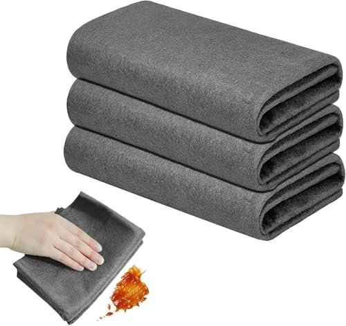 ANOXA Thickened Magic Cleaning Cloth, Reusable Microfiber Glass Cleaning Cloths, 30X30 CM Lint-Free Cleaning Cloth Streak-Free Miracle Cloth for Tea Towels, Cars, Window, Mirror Glass (Pack of 2)