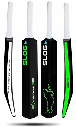Jaspo SLOG Plastic Tennis Cricket Bat Junior Size Bat (28 inch) for All Age Group (SLOG Cricket BAT) (SLOG Junior (Upto 10 Years))