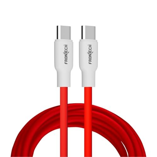 FRONTECH Super-Fast Charging 65W| USB Data Cable 1.0M | Durable & Bend Resistant | 480Mbps | High-Speed Data Sync, Compatible with All Type-C Devices (FT-1045)