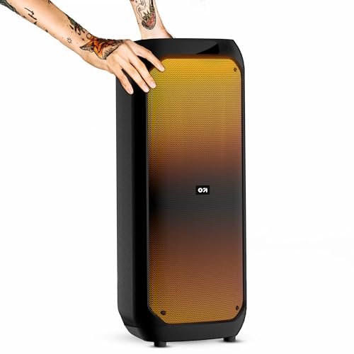 GOBOULT Just Launched Partybox X80 with Dynamic RGB LED Panel, 80W Bluetooth Speaker, Karaoke Mic Input, 5H Playtime Portable Speaker, Bass & Treble Control, USB &AUX Compatibility with Fast Charging