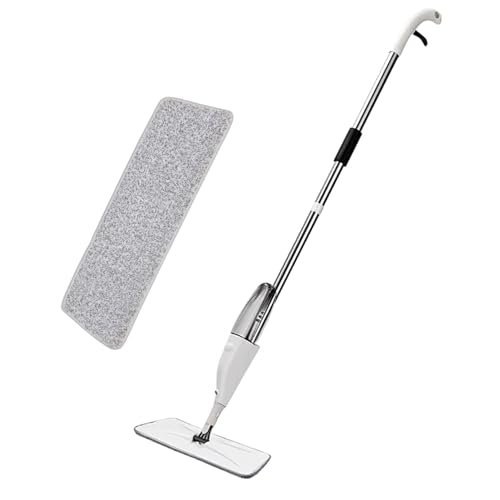 Zureni Spray Mop Set with 1 Adjustable Head Extendable Handle & Replaceable Mop-Pads for Industrial Household Floor Cleaning Mopping